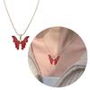Butterfly Pendant Choker Adjustable Chain Necklace Perfect Gift for Girls Women