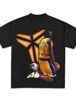 Kobe Mamba Sign Dunk Graphic Tee Premium Quality Heavyweight Basketball Shirt For Adults & Kids