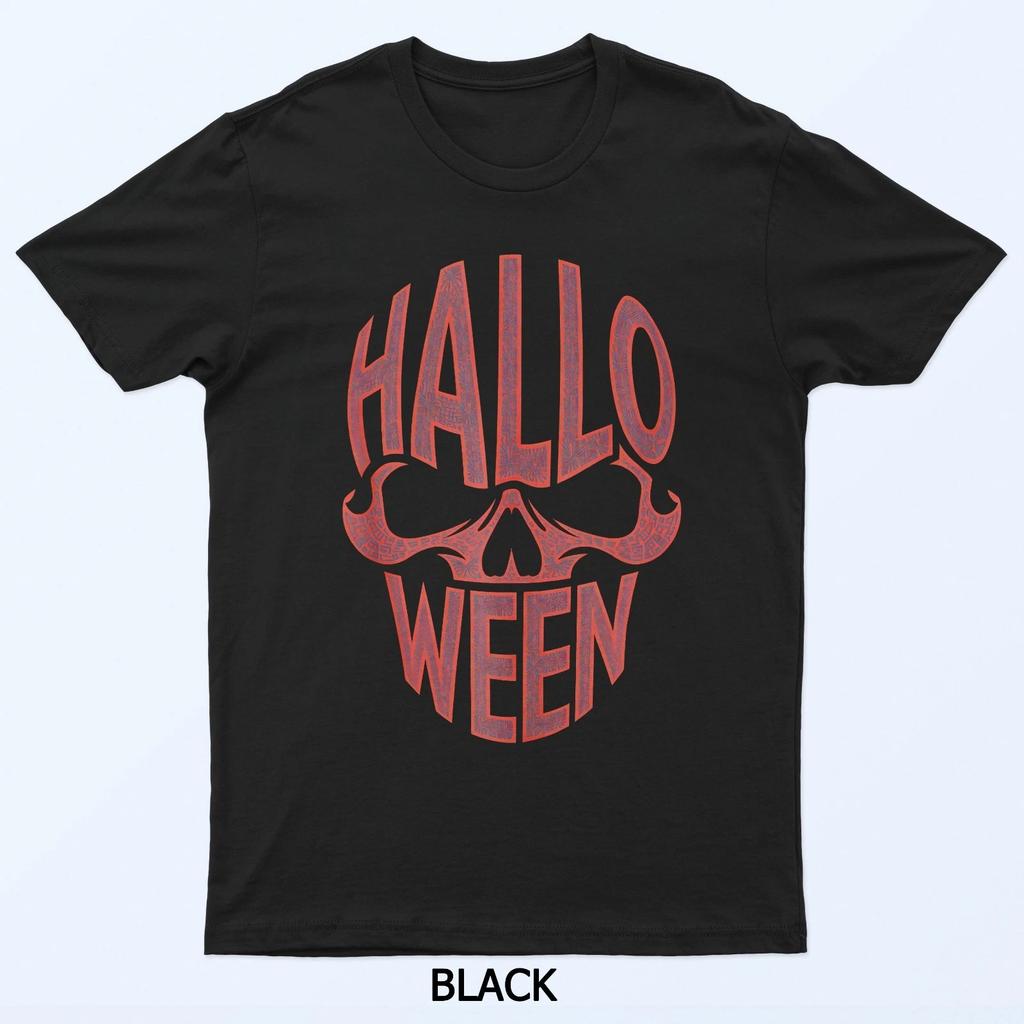 Halloween Costume: A T-shirt with A Strange Printed Skull Pattern Comfortable and Soft Fashiona