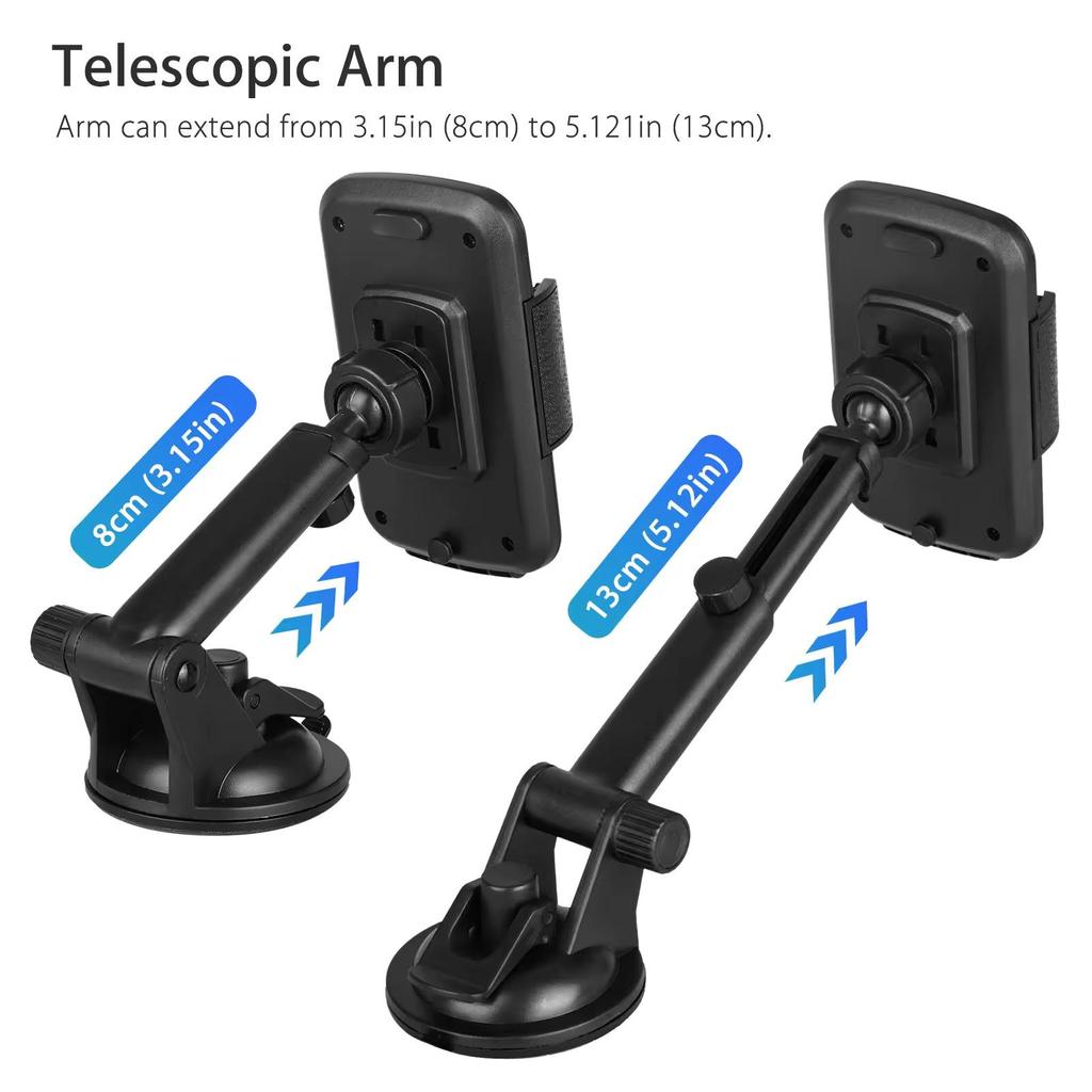 Suction Cup 360 Car Window Windshield Dashboard Mount Phone Holder Stand For iPhone 15 14 Pro Max Samsung S24 Xiaomi Redmi Note 13 Oppo Huawei Bracket