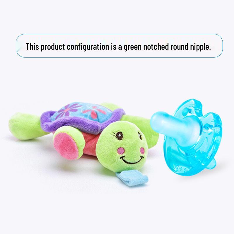 Baby Doll Plush Animal Silicone Pacifier Toy