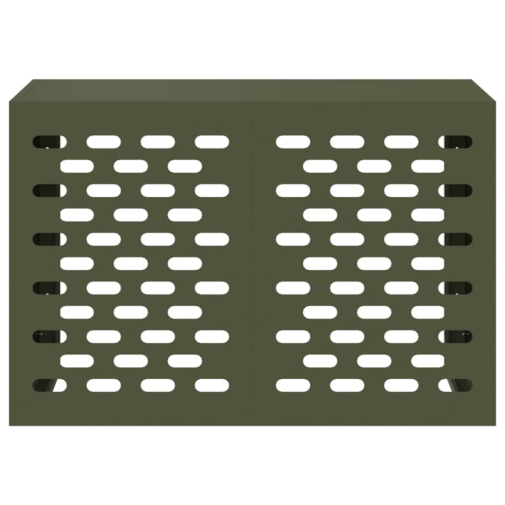Air Conditioner Cover Olive Green 90 x 40 x 60 cm Steel