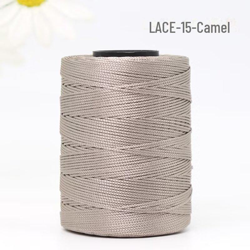 

1 мм разноцветные яркие нейлоновые плетеные нити для браслетов/сумок/обуви 15 pieces верблюд