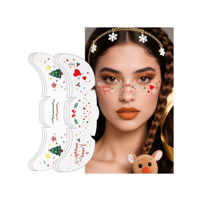 Choyu - Christmas Freckle Face Makeup Sticker (Various Designs)