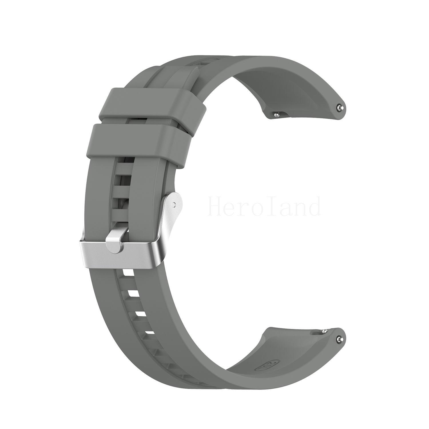 

22 мм силиконовый ремешок для часов для Huawei Watch GT 1 GT 2 46 мм умный браслет для Polar Grit X / Vantage M браслет ремешок Universal 22mm width