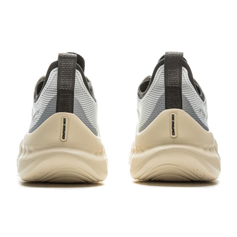 Li Ning SOFT COOL 2 Cushioning Abrasion Resistant Breathable Lightweight Low top Casual Shoes Men's Light Obsidian AGLV009-9