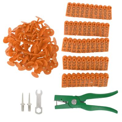 Ear Tagging Clamp Ergonomic Animal Ear Tagging Pliers with Ear Tag for Pigs Goats Sheep Calves