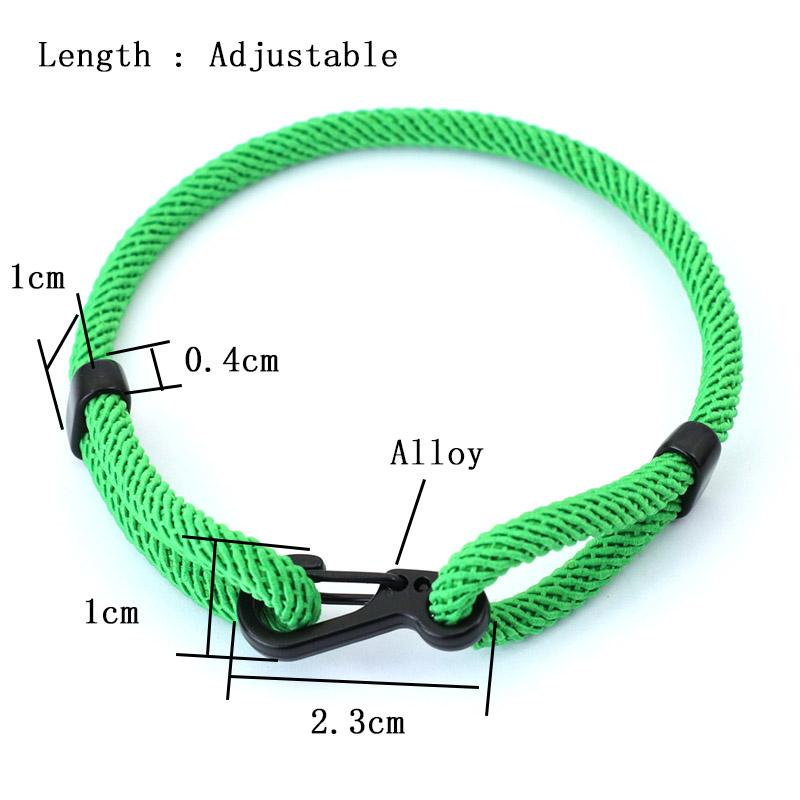 Bracelet Corde Réglable Unique Unisexe Noir Boucle Aventure Extérieure Bracelet Chanceux Rouge Bracelet Couple Bijoux Amitié Cadeau