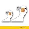 Funny Confused Geese Cartoon Vinyl Car Sticker - Single Use Car Exterior Accessory, Vehicle Humor Decor, Auto Accessory