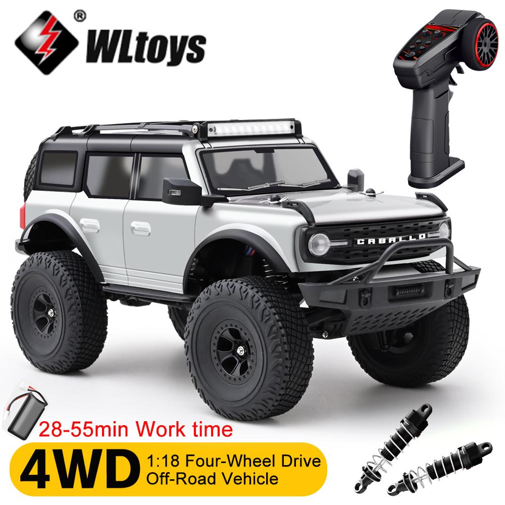 WFN3 Wltoys 184023 4WD Electric RC Climbing Car with Differential and Cruise Control Full-Scale Remote Control Car Racing Vehicle Toy