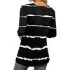 Women's Fashion Casual Three-quarter Sleeve Printed Round Neck Top