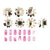 7pcs Nail Manicure   Trimmer Stainless Steel Nail   Smile Line Cutter Template Tool