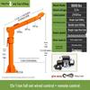 12/24V 1-Ton Vehicle-Mounted Electric Hoist Crane