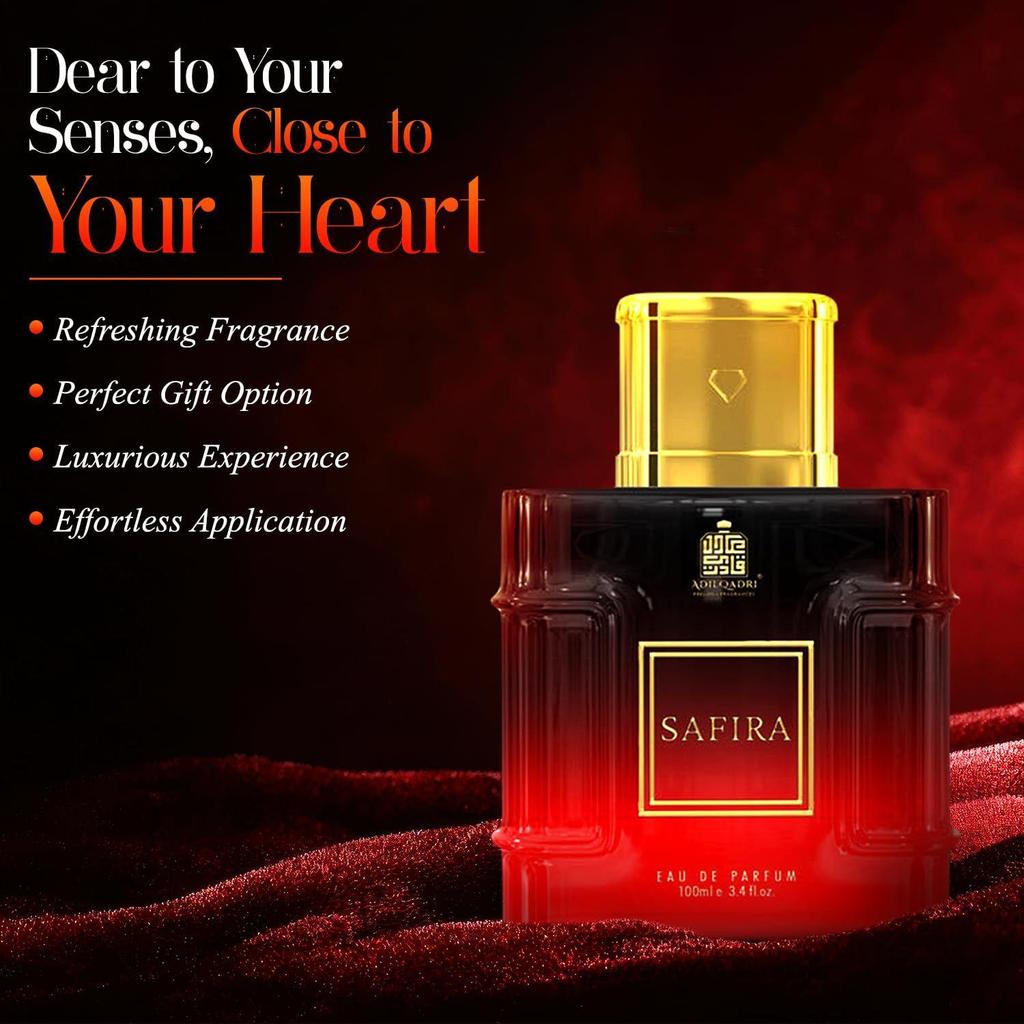 Adilqadri Safira Perfume for Men and Women | Long Lasting Eau De Parfum for Men & Women |