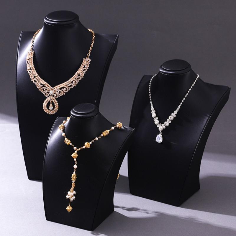 Necklace Jewelry Display Rack Counter Necklace Displays Stand Jeweler Jewellery Showcase Shelf Exquisite Live Pictures Props