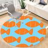 1pc Fish Pattern Chair Carpet for Office, Non slip, Soft and Durable Office Rug