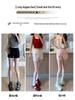 Women's Gray High-Waist Sports Shorts Spring 2026 - Slimming Summer Hot Pants