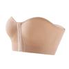Plus Size European Front Closure Push-Up Bra Seamless Invisible Shoulder Straps Breathable Shock-Absorbing Comfortable Bandeau Bra Women's Underwear