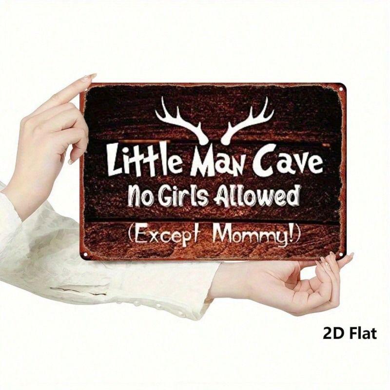 Vintage Metal Sign 20x30cm Man Cave Wall Decor Waterproof Indoor Outdoor Home Decoration