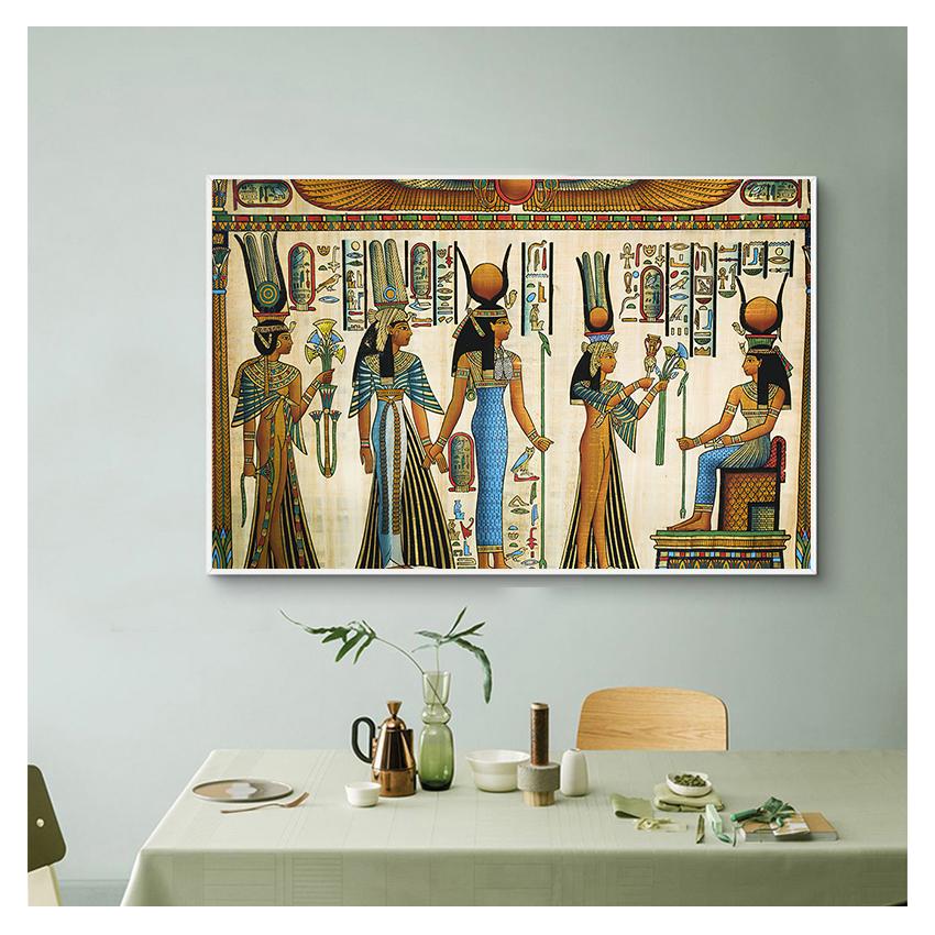 Picture for Living Room Religious Painting Canvas Art Poster and Prints Home Decoration No Frame Retro Egyptian Landscape Wall