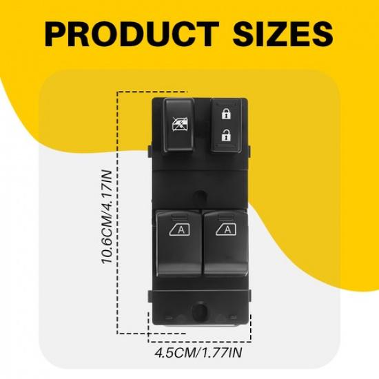 For 2008-2013 Nissan Altima Coupe Power Window Master Control Switch Left Side