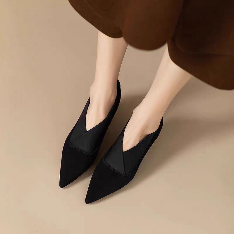 2026 Spring and Autumn New Fashion Pointed Toe Stiletto Heels Women's Shoes Comfortable Classic Versatile Temperament High Heels