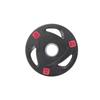 Boshili Three-Hole Rubberized Barbell Weight Plate