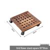 Square Lattice Antiseptic Wood Mobile Plant Caddy