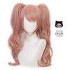 Enoshima Junko Cosplay Wig Pink Long Disguise Heat Resistant Wig Cosplay Wig School Festival Festival Halloween Christmas Event Wig Wig with Wig Net