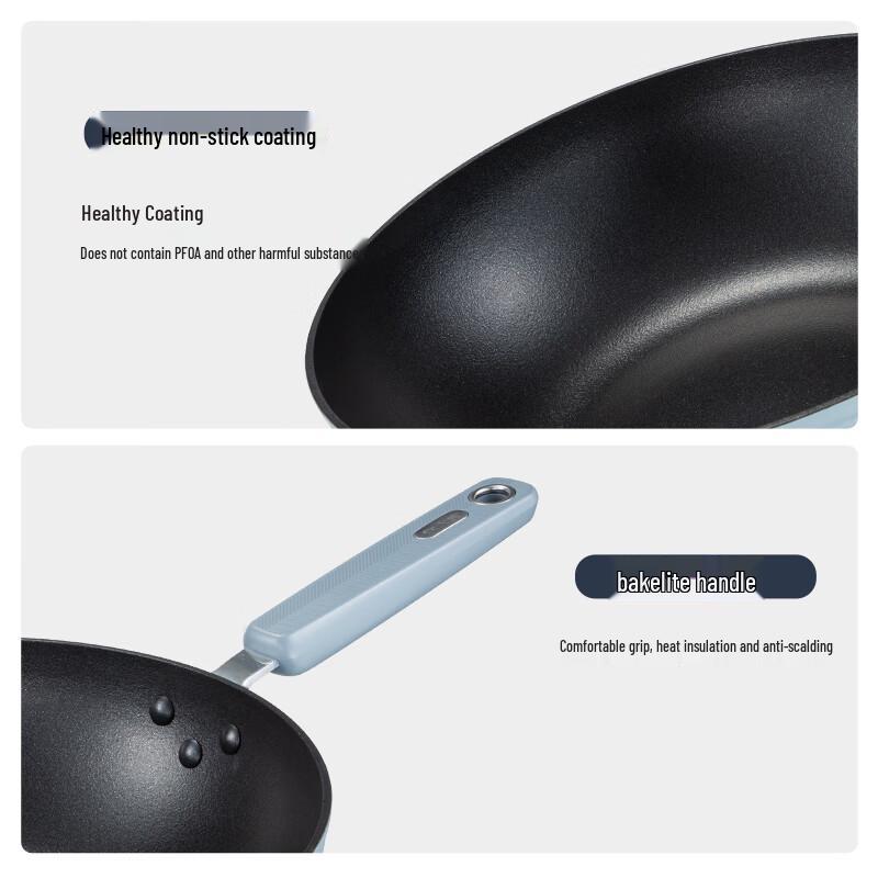 Chuidahuang Guli 32cm Rauchloser Wok