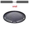 Round Stainless Steel Charcoal Grill for Home and Commercial Use - Japanese Yakiniku Style, Enclosed Design for Tea Boiling