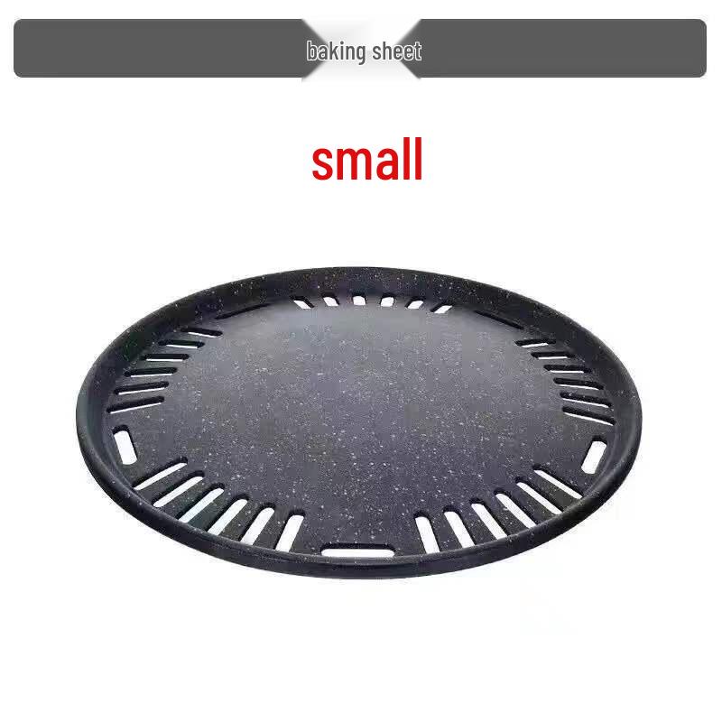 Round Stainless Steel Charcoal Grill for Home and Commercial Use - Japanese Yakiniku Style, Enclosed Design for Tea Boiling