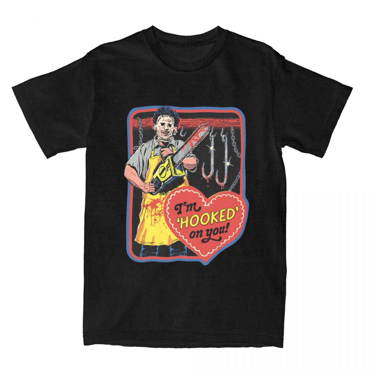 

Футболка «Техасская резня бензопилой» для мужчин и женщин, смешная, ужасная, юмористическая, футболка, классическая одежда из чистого хлопка XL чёрный