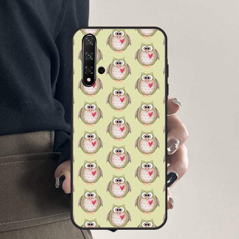 Owl Pattern For Huawei Nova 12s 12i 11i 7i 8i 9 10 SE Y91 Y90 Y60 Y70 Y72 Y61 P60 Pro P30 P40 Lite Case