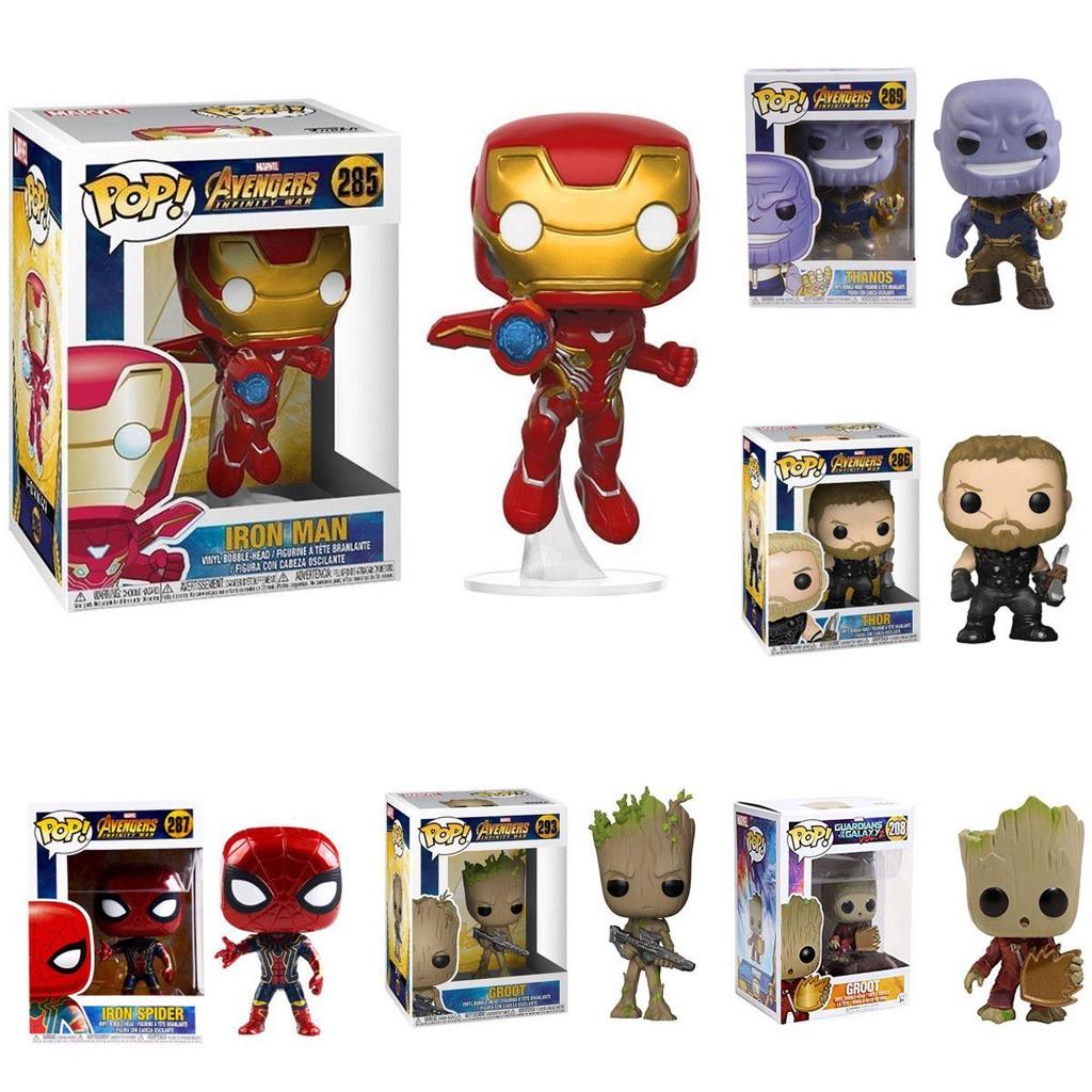 Marvel Avengers Pop Collectible Figure Featuring Iron Man Spider-man And Captain America