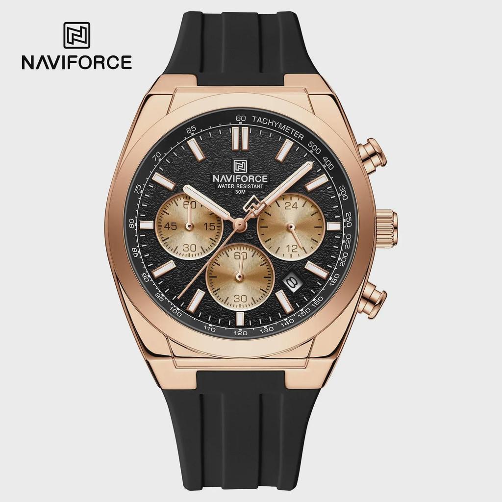 Waterproof Sport Watches for Men Multi-function Chronograph Wrist Watch Male Luxury Silica Band Quartz Clock