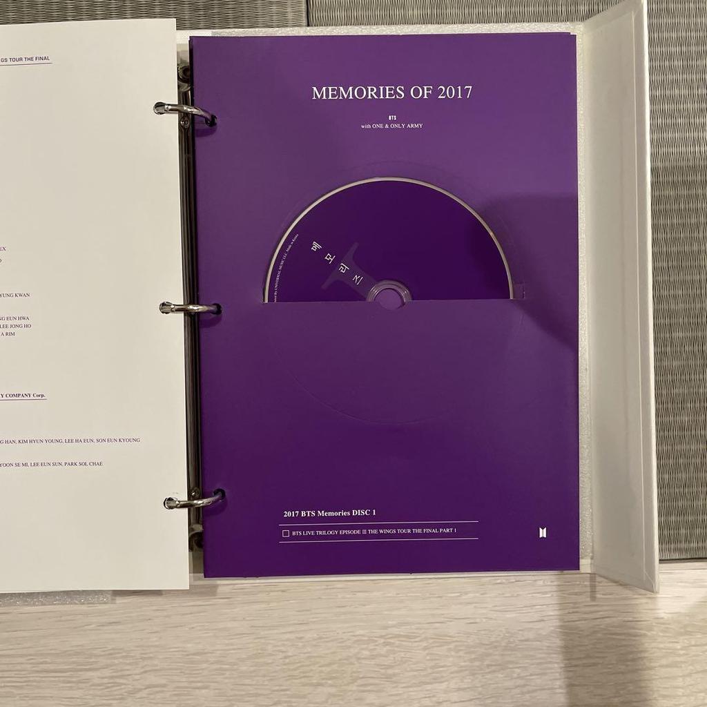 [USED] BTS 2017 MEMORIES DVD JIN with Trading Card