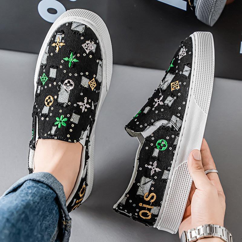 Nová móda Zelené pánské letní mokasíny Prodyšné ploché plátěné boty Pánské nazouvací ležérní boty Pánské espadrilky mokasíny