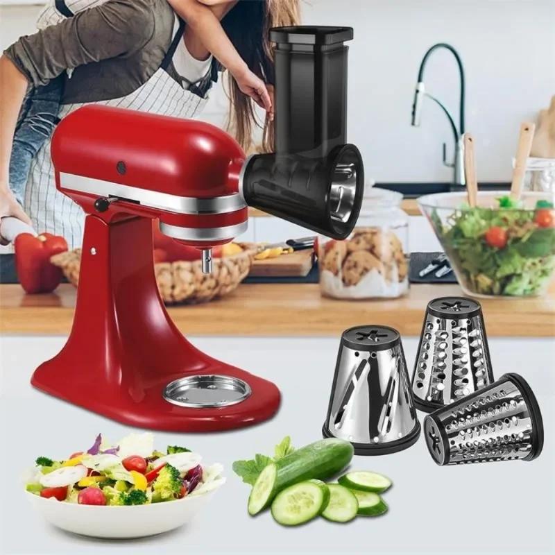 Vegetable Slicer Accessories Kitchenaid Big Knives Kitchen Sliced and Shredded Machine Caliber Vegetable Cutting Tool with Five