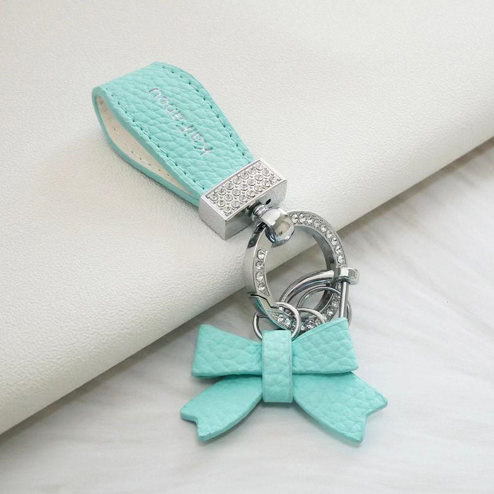 Ladies Bag Fashion Decoration Luxury Genuine Leather Keychain  Women Gift