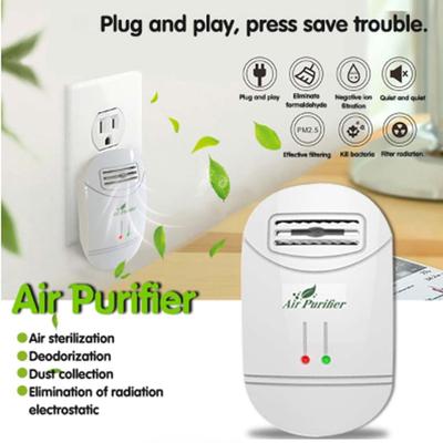 220v mini purificador de ar mais limpo plug in gerador ionizador negativo remover formaldeído fumaça purificação poeira para casa