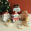 Santa Decorations Christmas Claus Snowman Candy Box Penguin Cookies Gift Tank