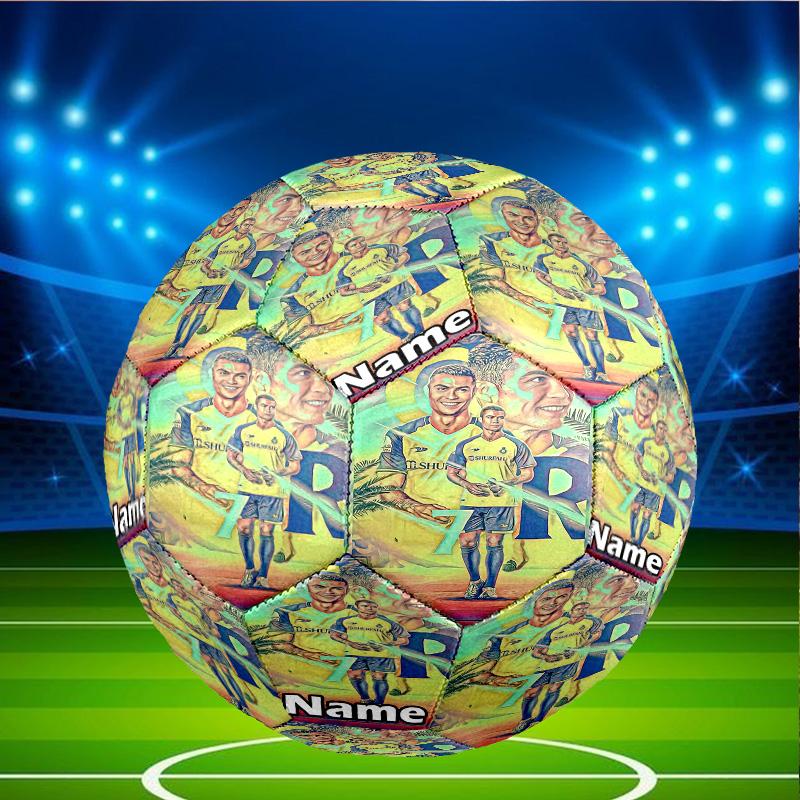 Custom Name Personalized Cristiano Ronaldo-A Print Size 5 Soccer Ball Training & Match Football, for Team, Kicking, Gift for Football Enthusiasts