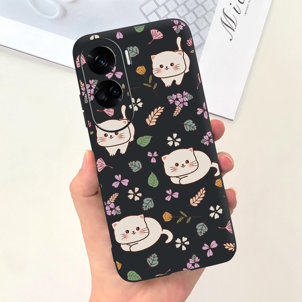 For Funda Honor 90 Lite Case Honor 100 Pro Honor100 5G Back Cover Astronaue Cow Pattern Etui Soft Silicone Huawei Honor90 Lite