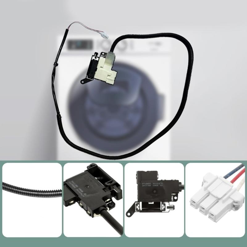 Washer Latches Assembly Plastic W11414731 Efficient for Various Models Ensuring Secure Operation Washer Maintenance