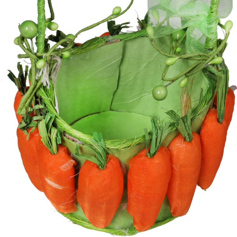 Easter Decorative Basket in the Shape of Carrots