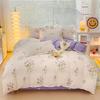 Skin-friendly Cotton Plant Cashmere Thickened Sanded Four-piece Bedding Set Dormitory Three-piece Set Bed Sheet Quilt Cover