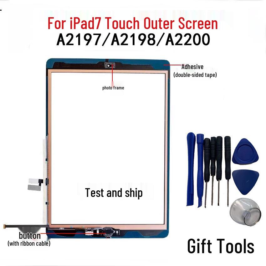 

iPad 7th Gen 10.2 Touchscreen Cover (2019) - Models A2197/A2198/A2200 Original Touch (White)