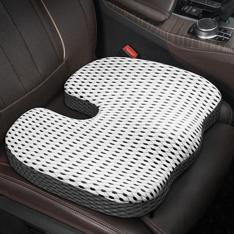 U-Shaped Memory Foam Seat Cushion for Office & Car - Breathable Comfort for Long Sitting