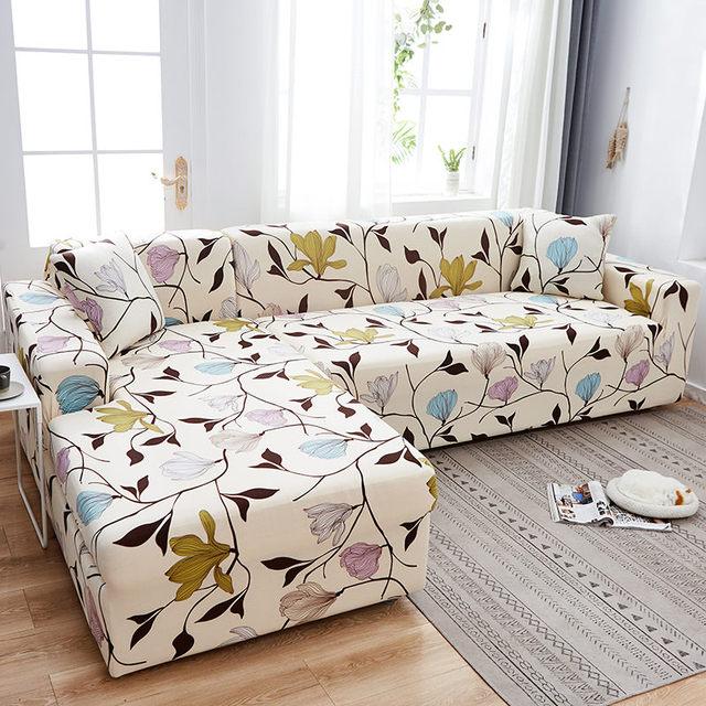 Chaiselongue-Sofabezug in L-Form, 2 Stück erforderlich, Stretch-Sofabezug, universeller Stretch-Ecksofabezug, Schnittschutz
